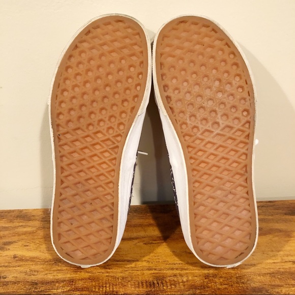 Vans Purple Diamond Design Authentic Vans - Picture 8 of 9